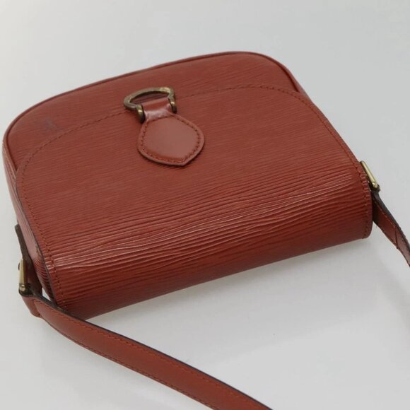 LOUIS VUITTON Epi Saint Cloud PM Shoulder Bag Brown M52213 LV Auth 134622 - Picture 7 of 16